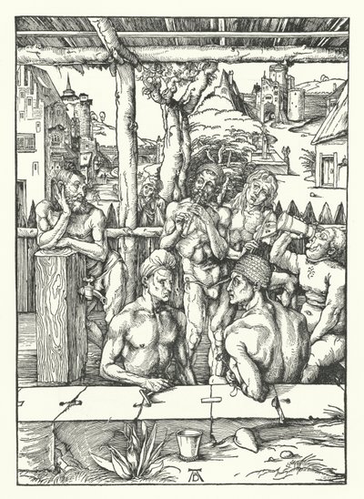 Het mannenbad door Albrecht Dürer